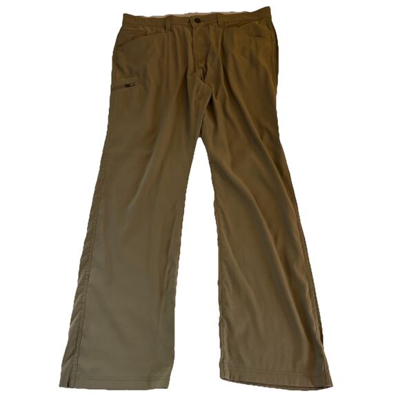 Orvis Tech Pants Men’s 36x32 Fit 39x32.5 Olive Green Hiking Light Nylon Stretch - Picture 4 of 16